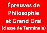 Philo et grand oral